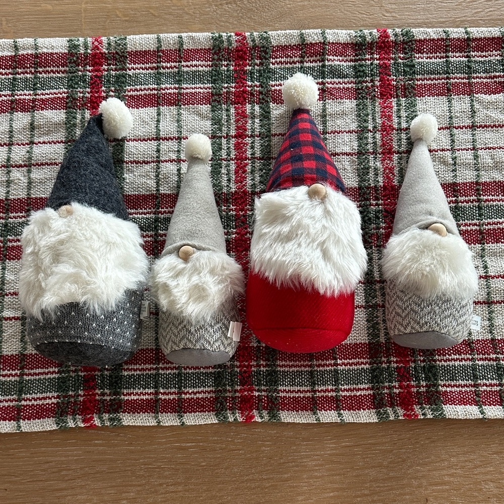 Charming Gray and Red Gnome Set